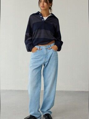 NWT BDG Olive Stovepipe Jeans ■ Mid-Rise Light Blue Size 27